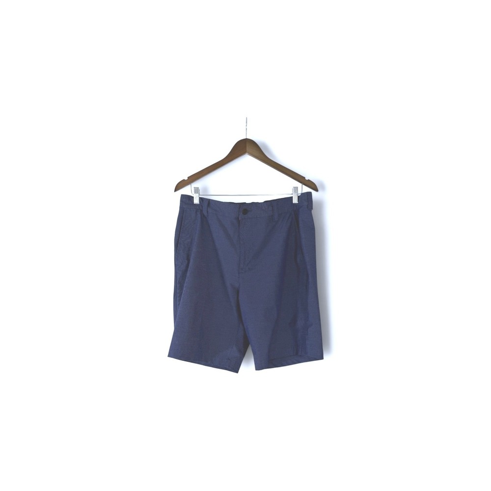 Banana Republic Mens Navy Blue Micro Stripe Performance Shorts Size 34‎ Stretch